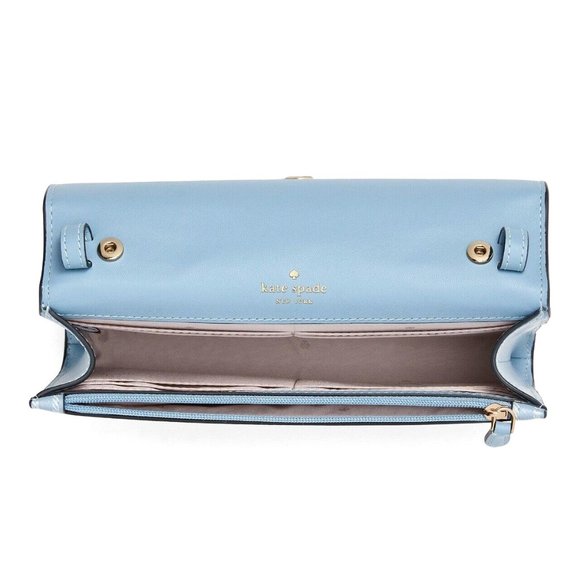 New Kate Spade Perry Saffiano Crossbody Blue Multicolor - Picture 4 of 5